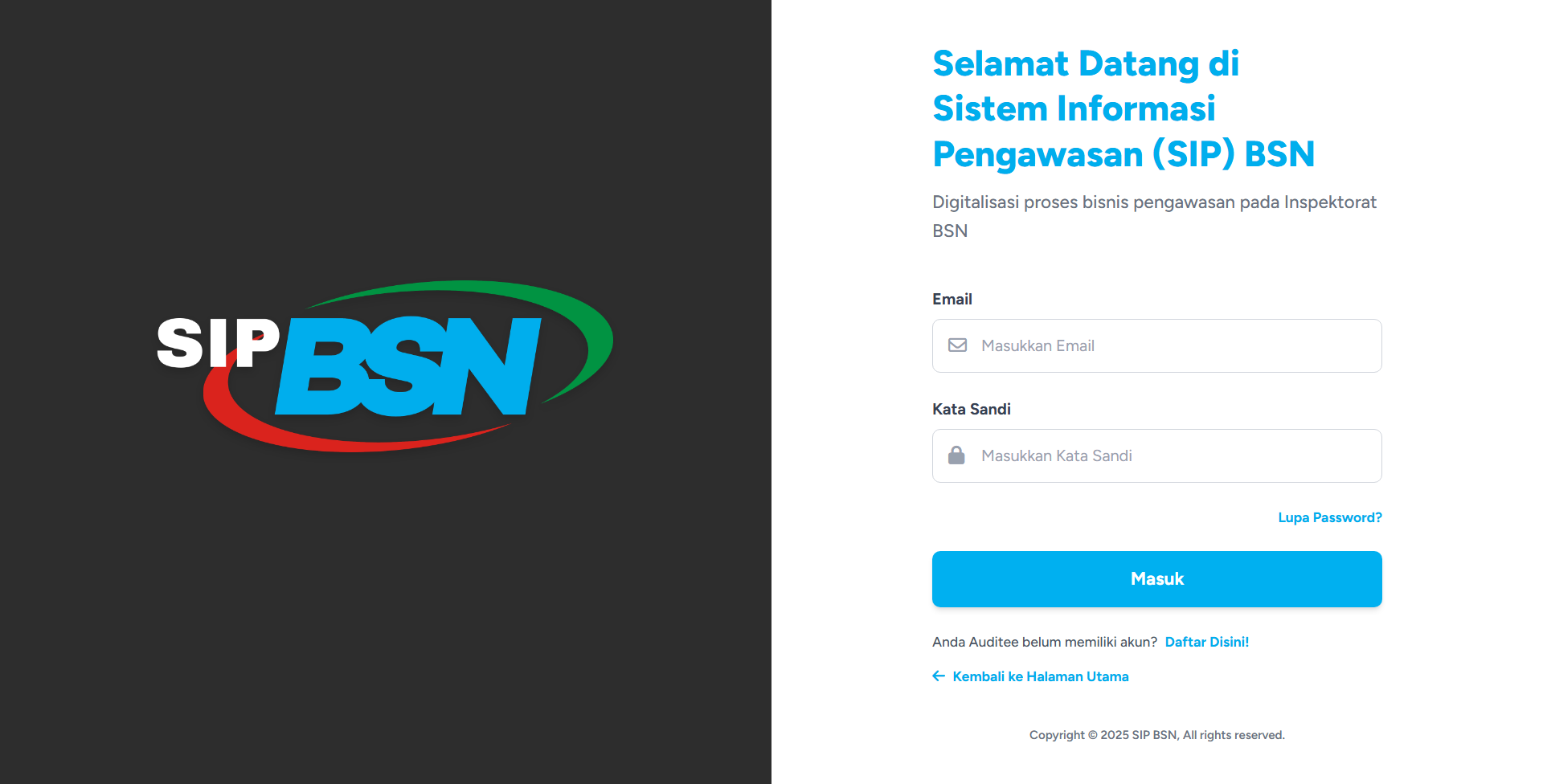 SIP BSN Internal Application
